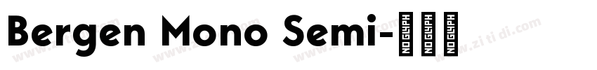 Bergen Mono Semi字体转换